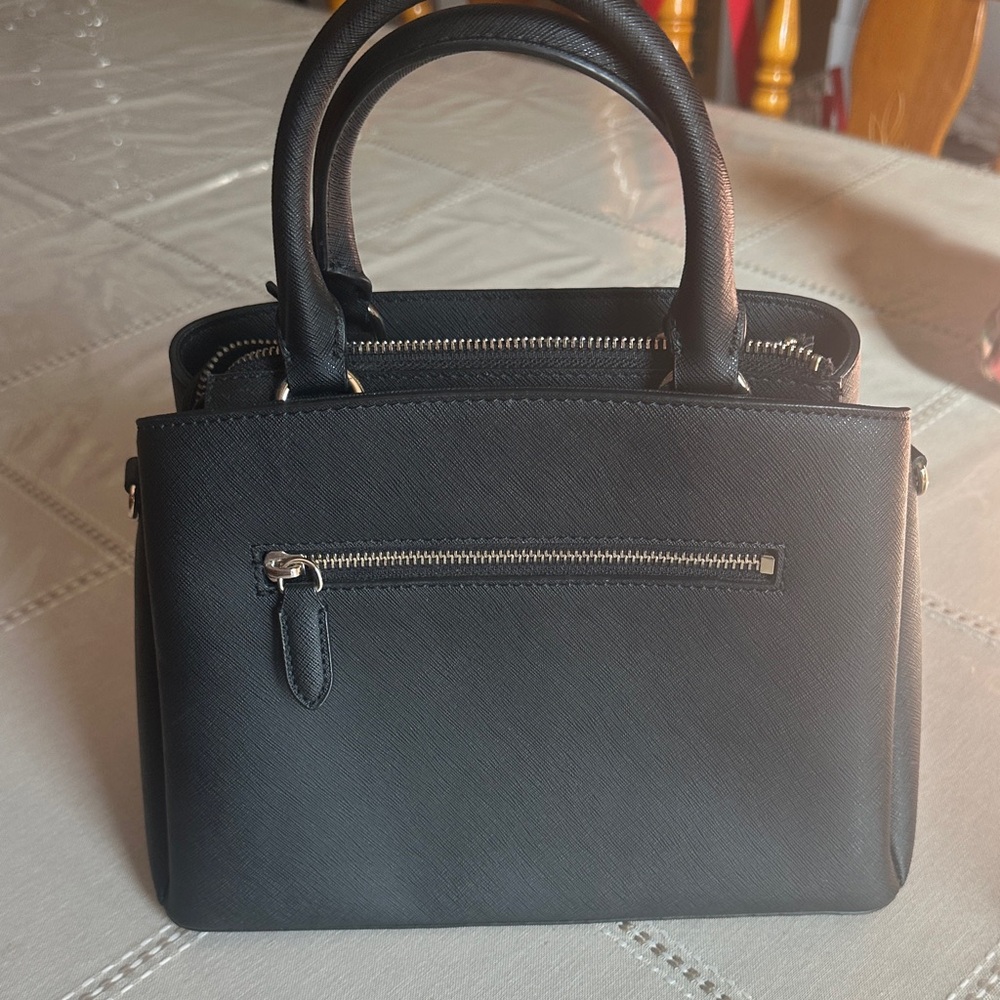 DKNY Black Satchel with Gold Accents - Picture 2 of 5